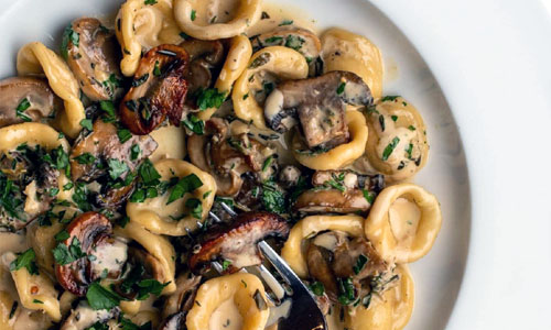 Mushroom Cream Pasta